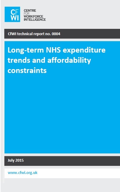 Long-term NHS expenditure trends adn affordability constraints Cover of TP4